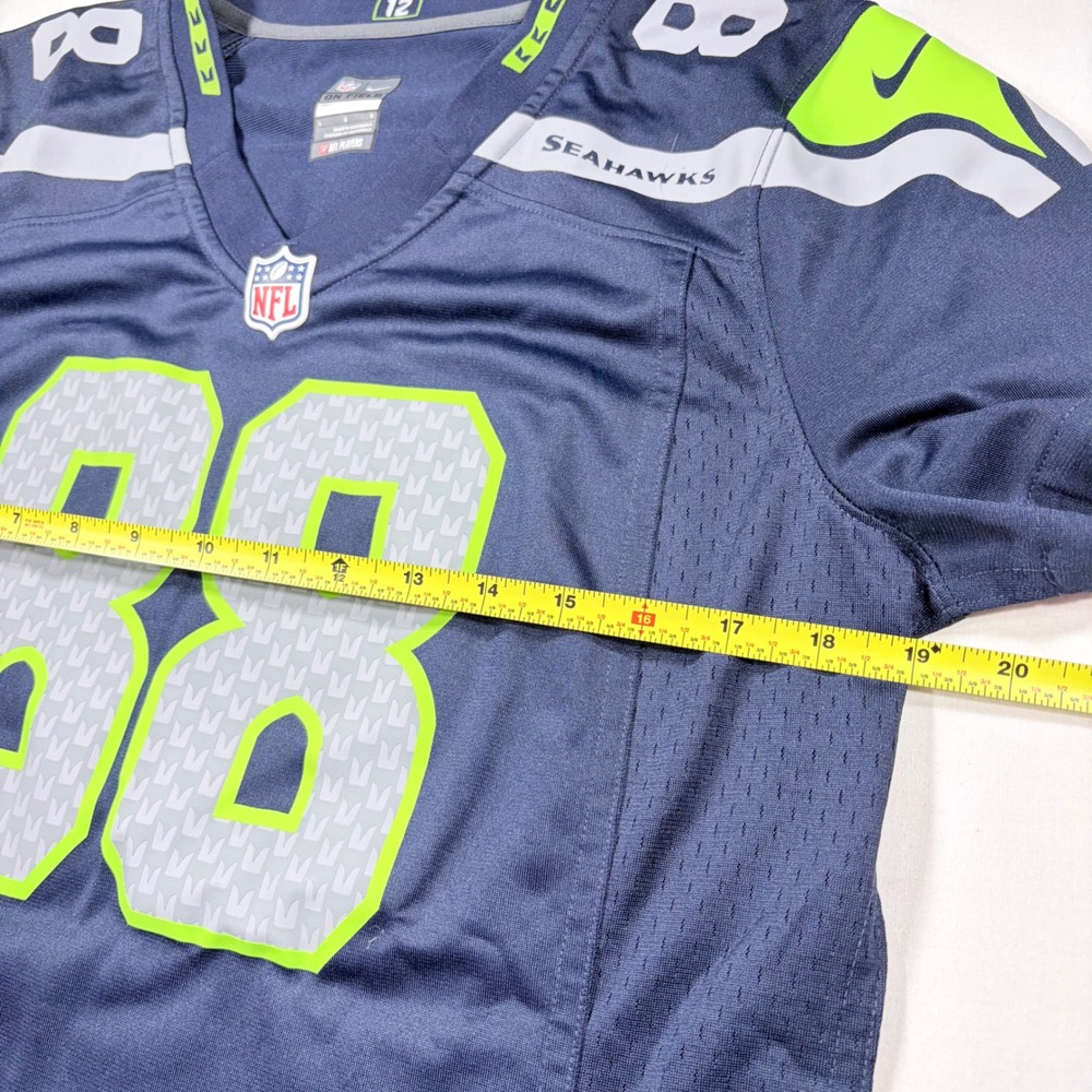 Nike Seattle Seahawks Jimmy Graham Women Large Jersey Navy Blue NFL On Field - Picture 6 of 7